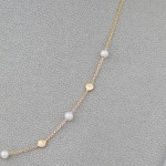 Χρυσό κολιέ περιμετρικών στοιχείων 